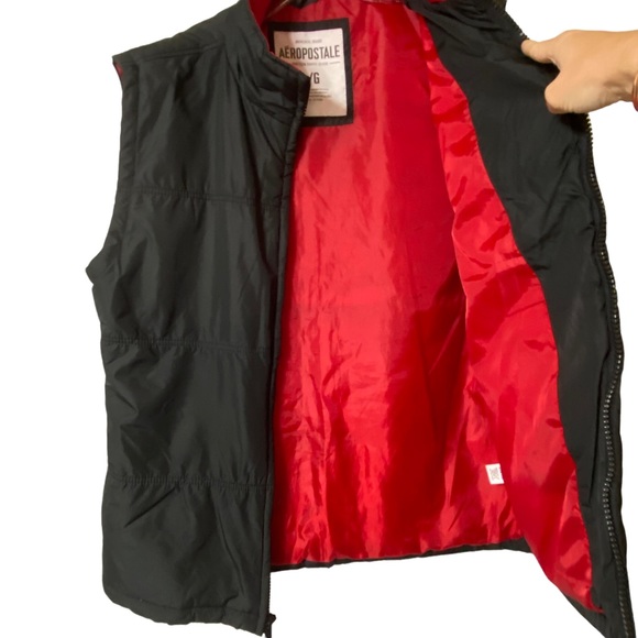 Aeropostale Logo Puffer Vest Size Large - Picture 3 of 10